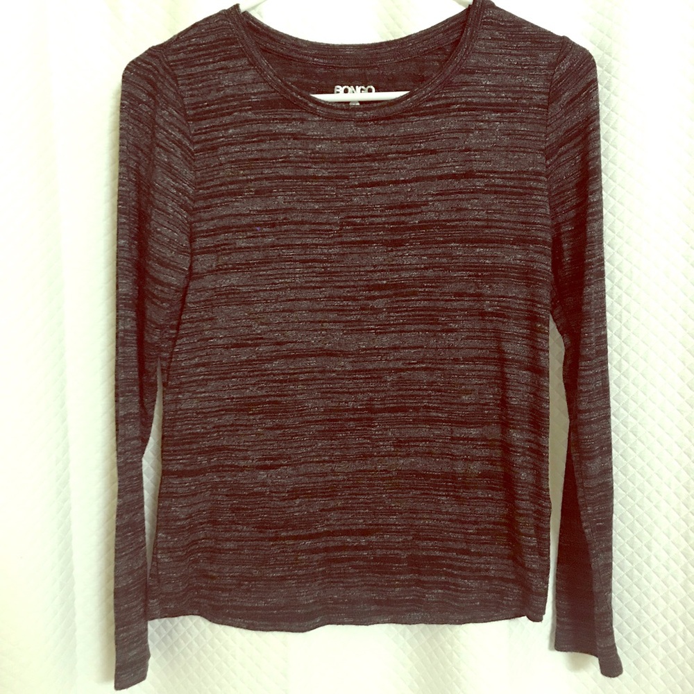 Long sleeve heathered fashion Tee
